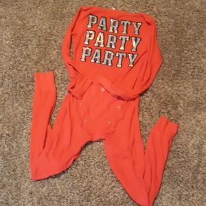 Pink onesie size small